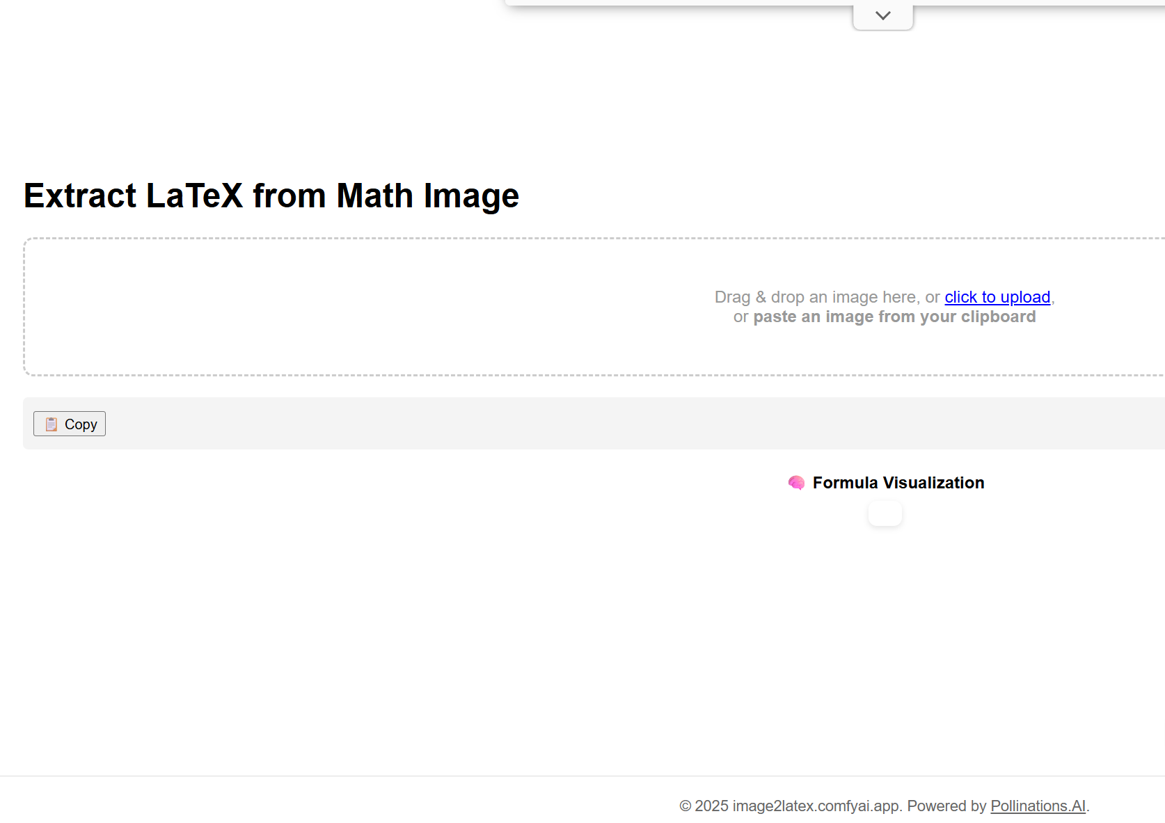 Extract LaTeX from Math Image Preview